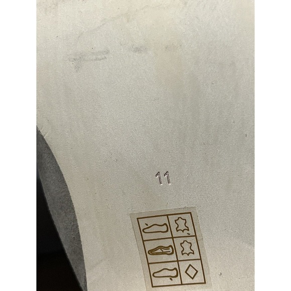 Jeffrey Campbell Cromwell Western Ankle Boots Beige Suede Square Toe Women's 11 - Picture 9 of 9